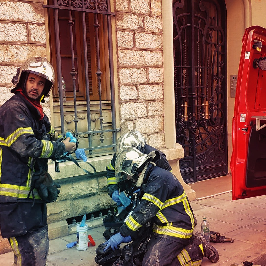Pompiers de Nice - En intervention