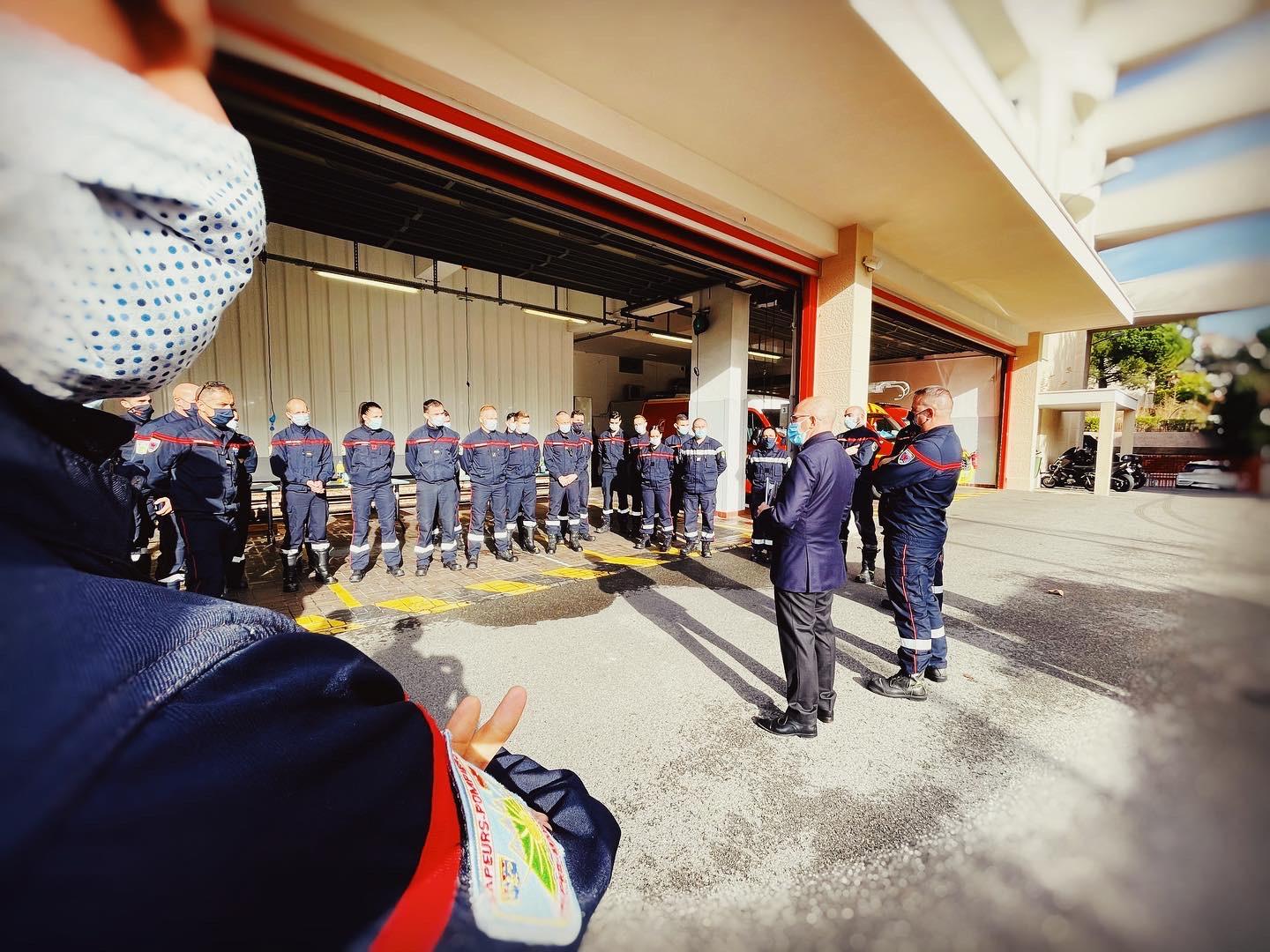 Rassemblement Pompiers Nice, Eric Ciotti