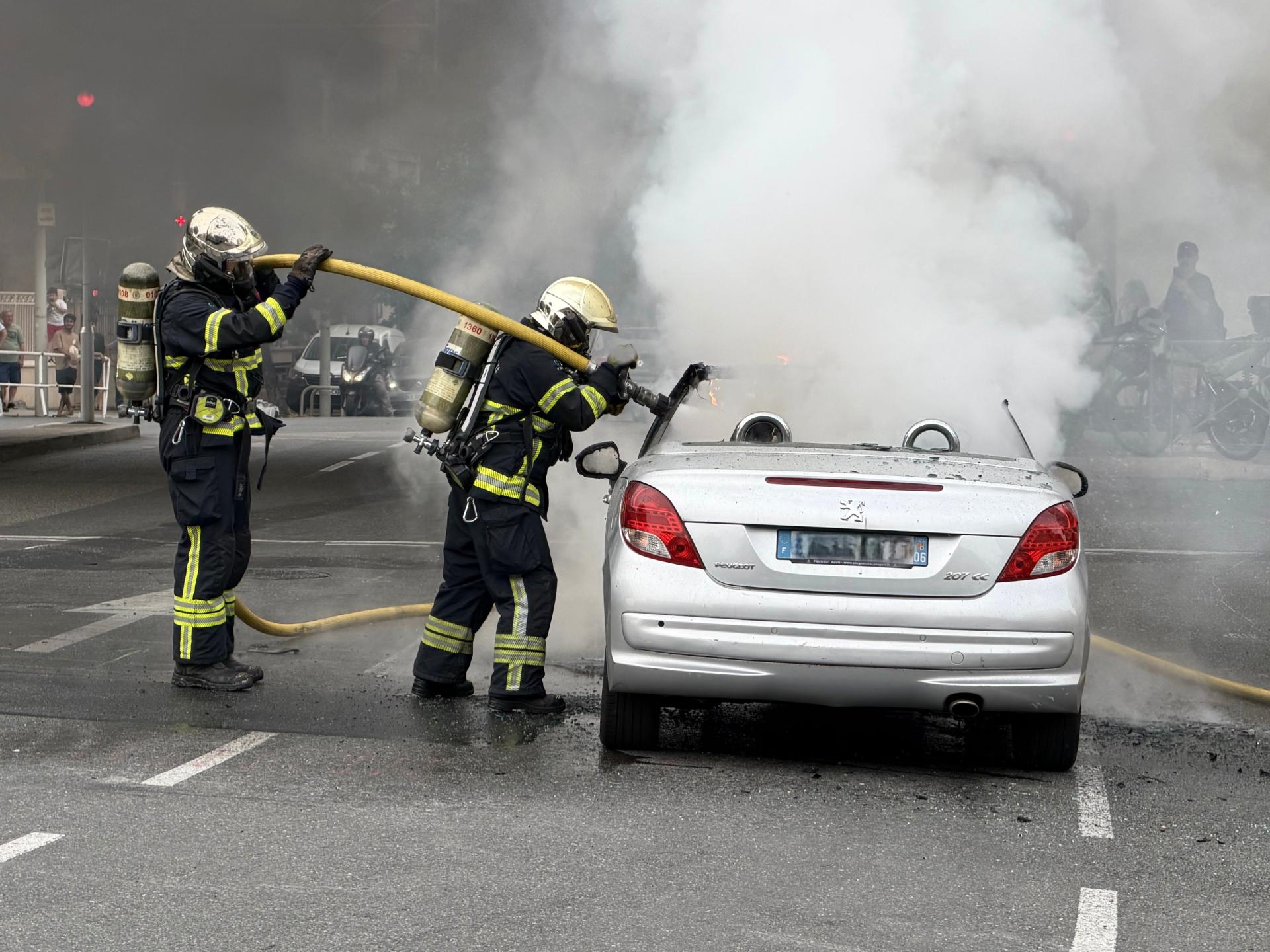 Incendie de VL Ville de Nice