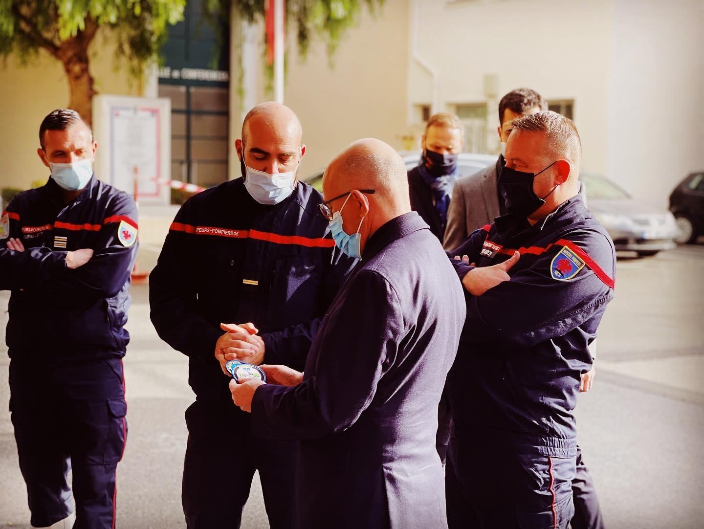 Député Eric Ciotti, Pompiers de Nice