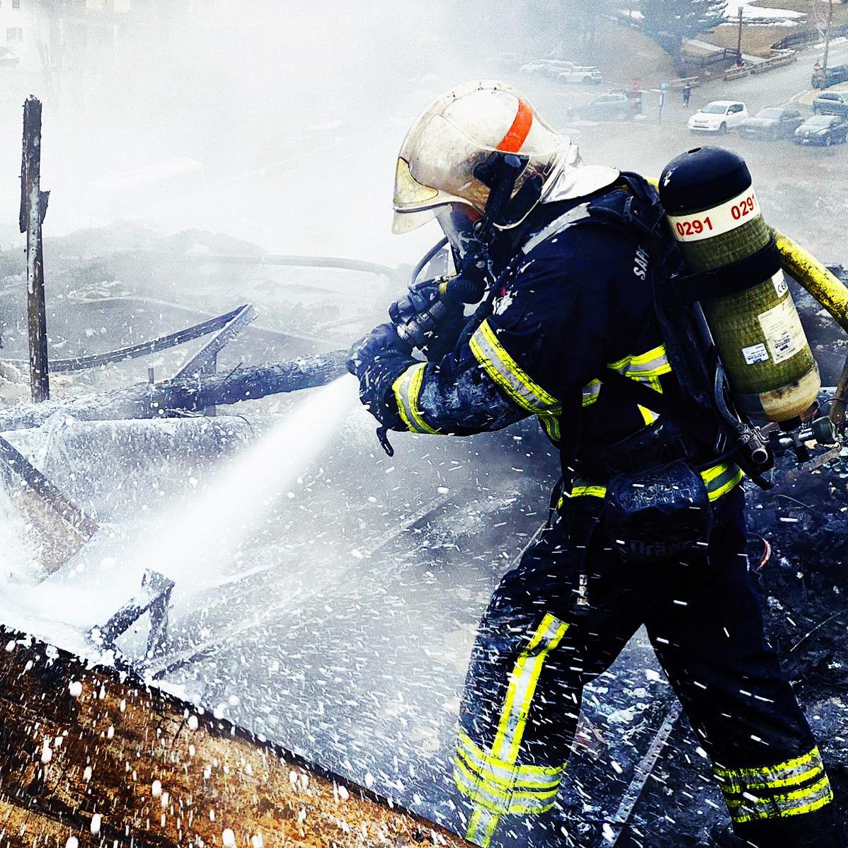 Feu de chalet