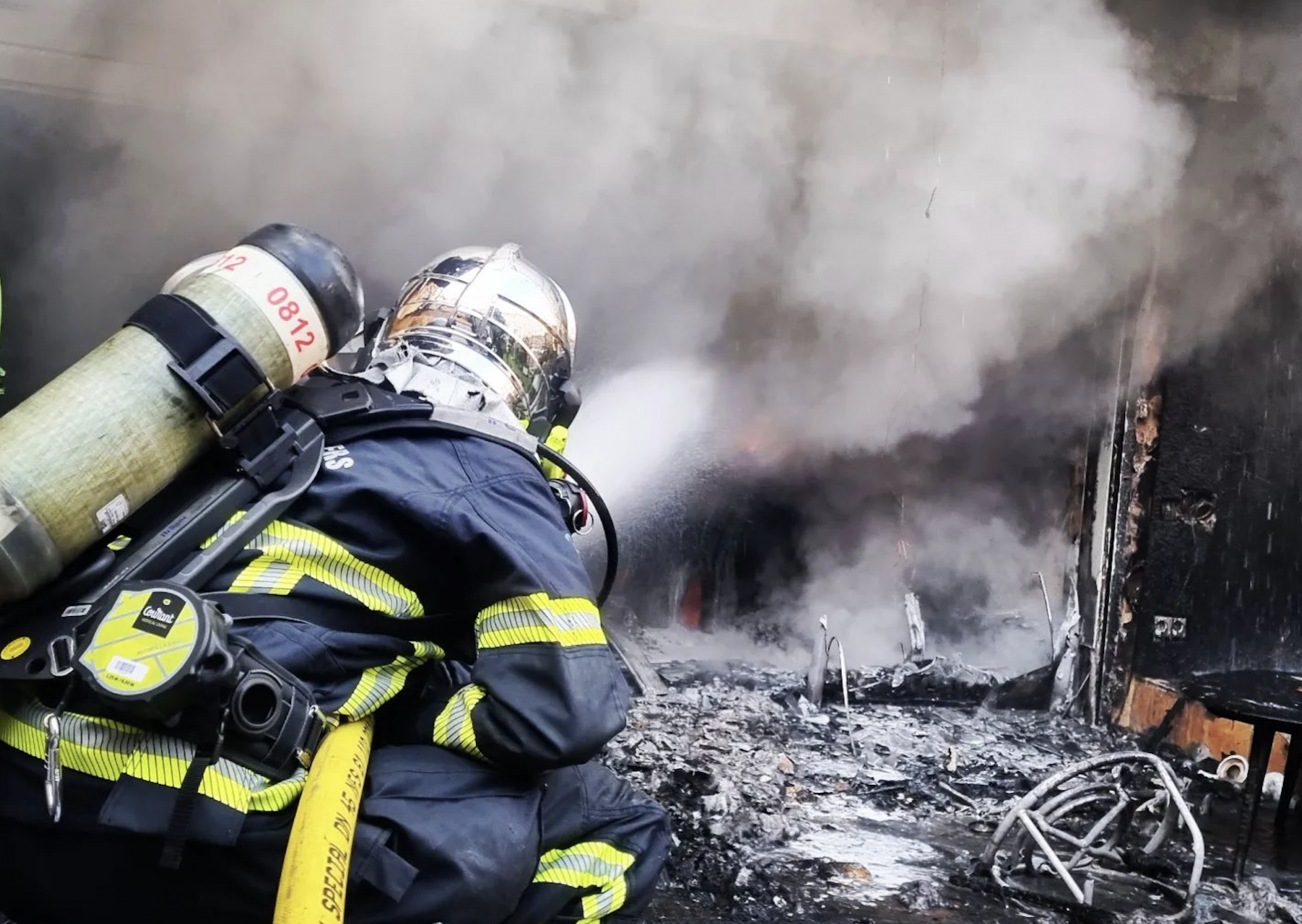 Intervention incendie de structure