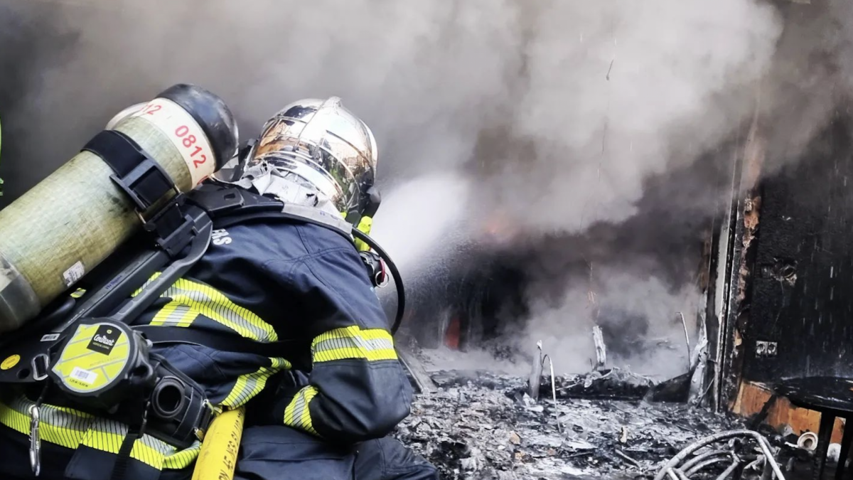 Intervention incendie de structure