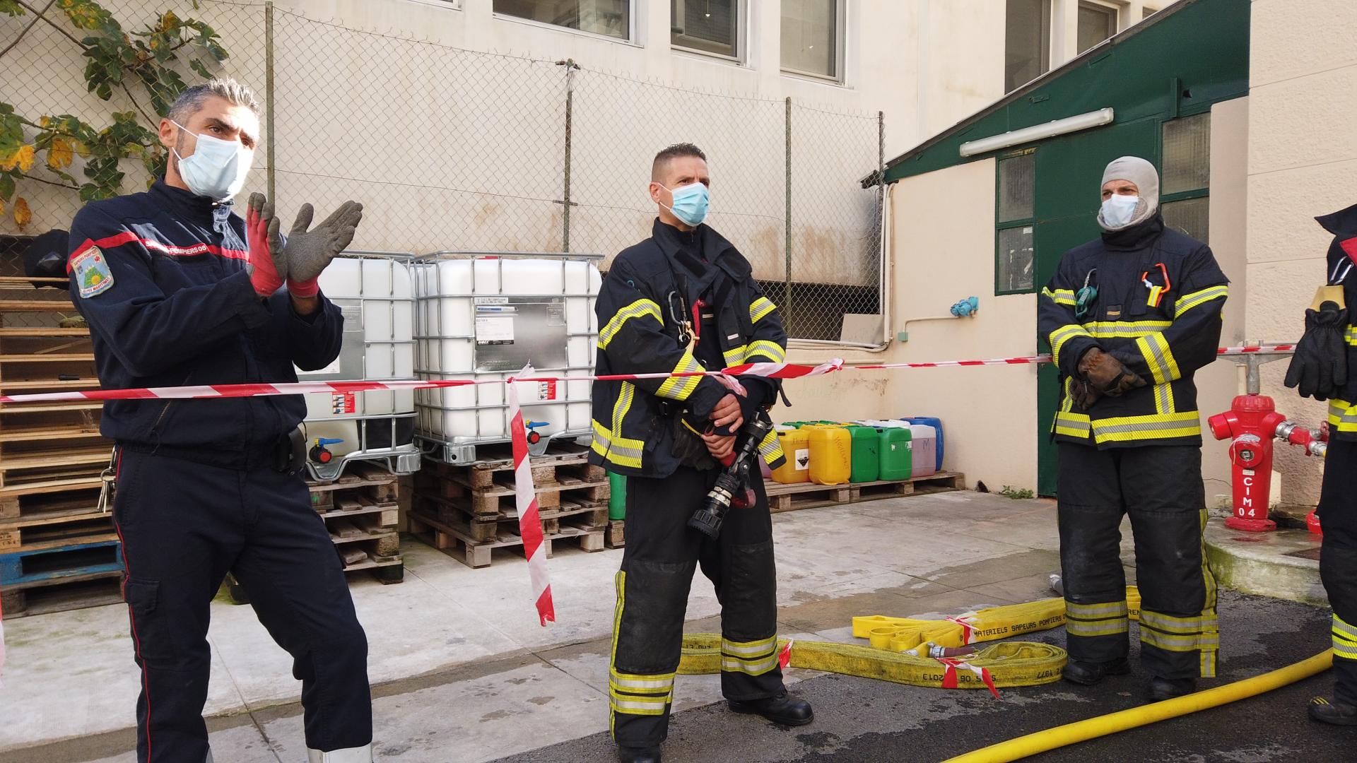 Pompiers de Nice - Manoeuvre de la garde