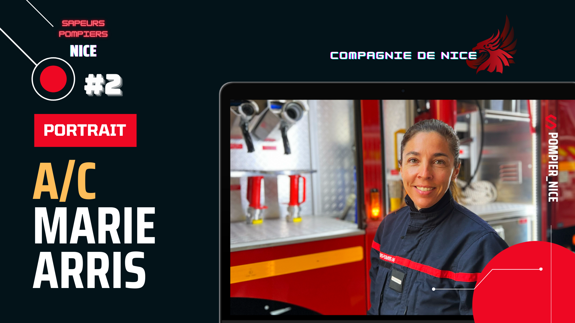 Portrait Marie ARRIS (Pompiers de Nice)